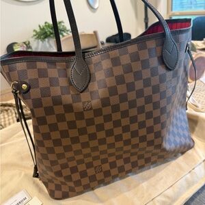 Louis Vuitton Brown Checkered Tote